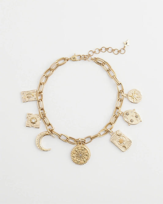 Chico's Women | Gold Celestial Charm Necklace GOLD