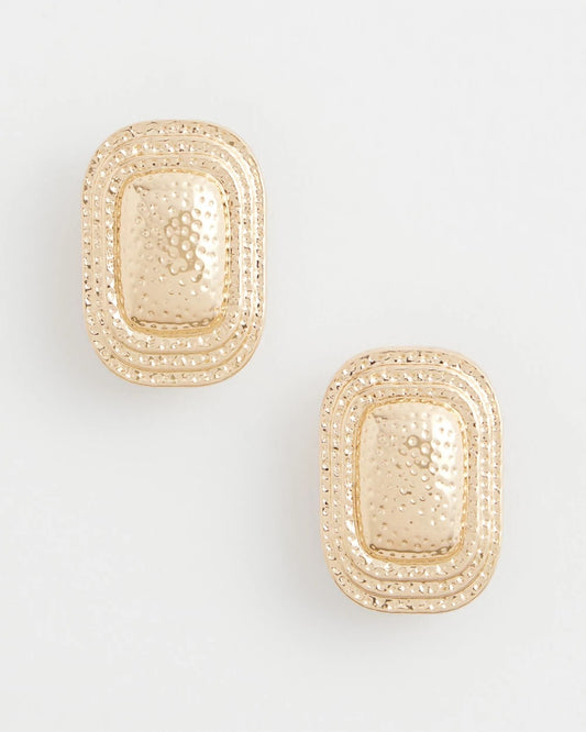 Chico's Women | No Droop® Goldtone Square Clip-On Earrings GOLD