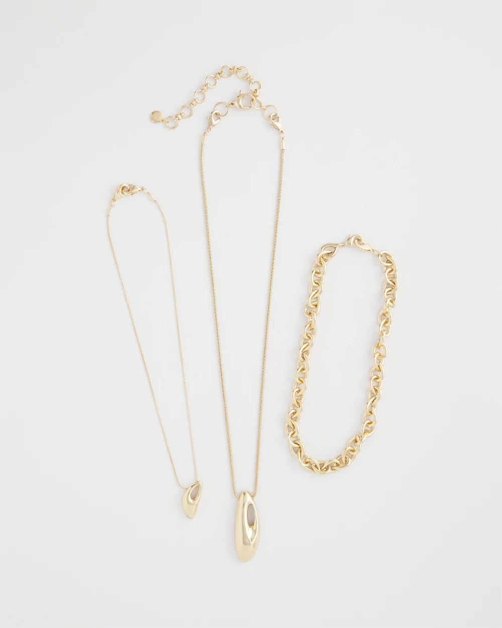 Chico's Women | Convertible Three-Strand Pendant Necklace GOLD