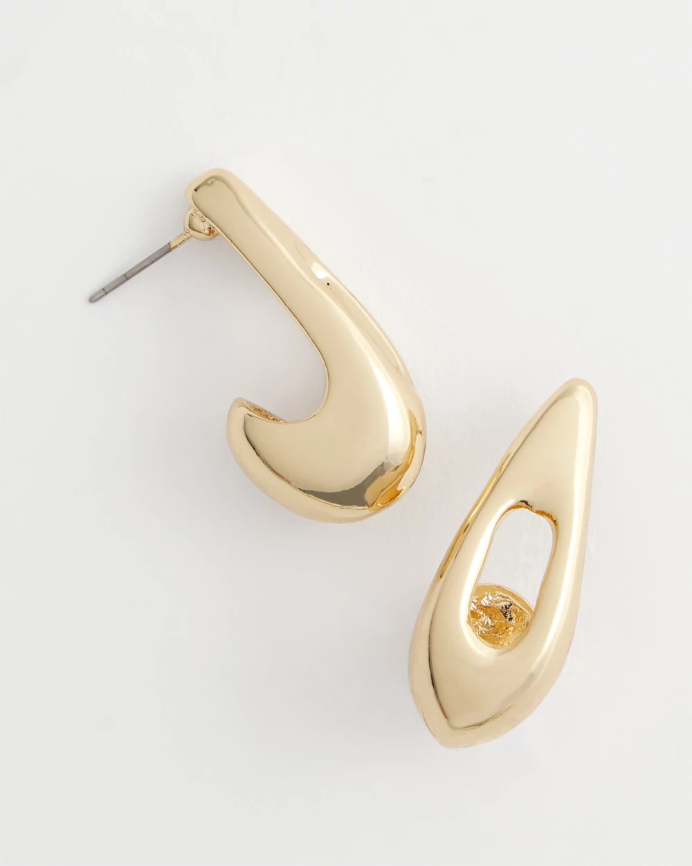 Chico's Women | Gold Puff Hoop Earrings GOLD