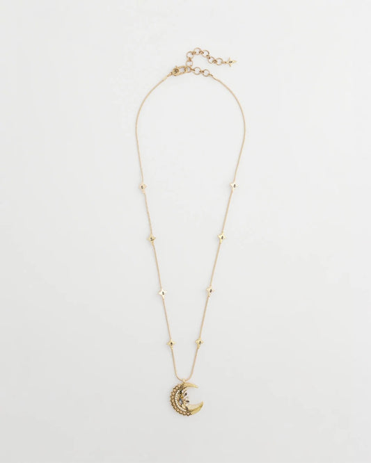 Chico's Women | Gold Moon Pendant Necklace GOLD