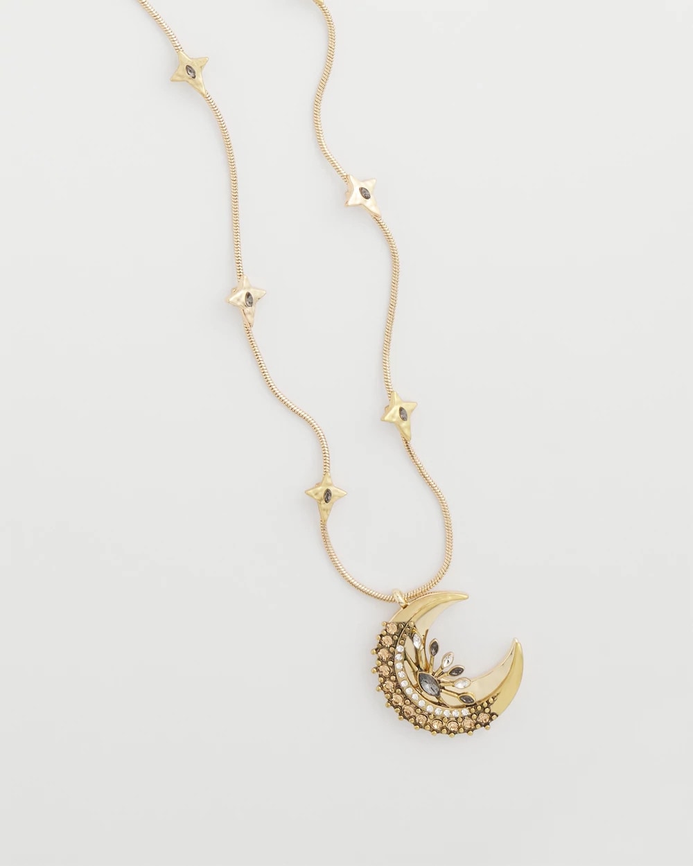 Chico's Women | Gold Moon Pendant Necklace GOLD