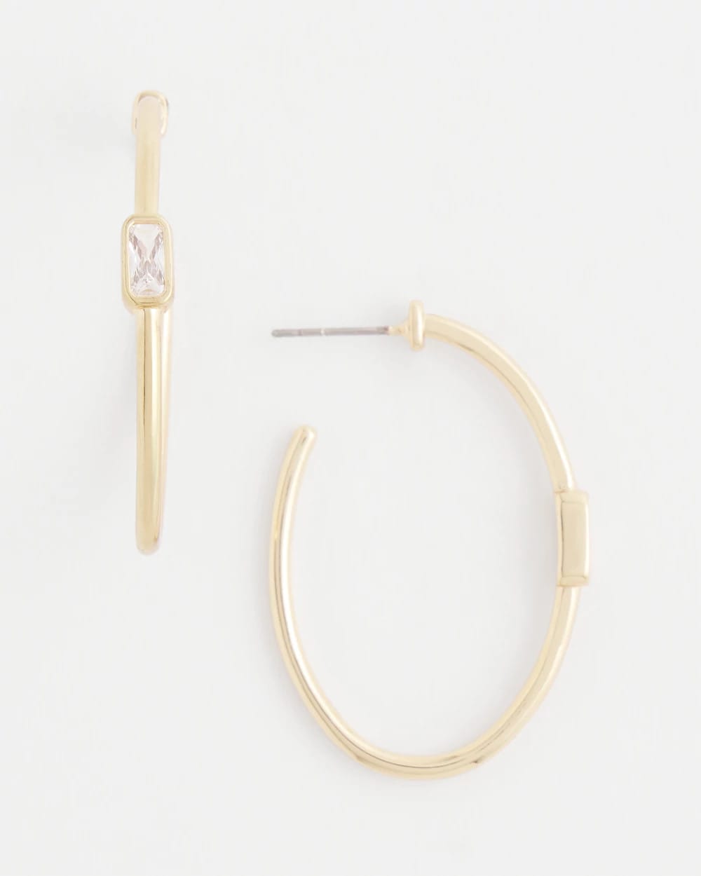 Chico's Women | Gold Oval Hoop Earrings GOLD