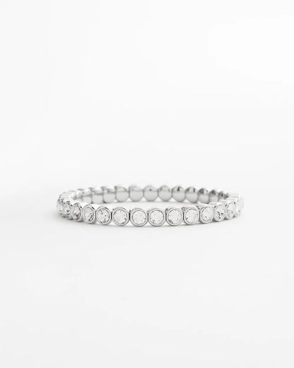 Chico's Women | Faux Tennis Stretch Bracelet SILVER