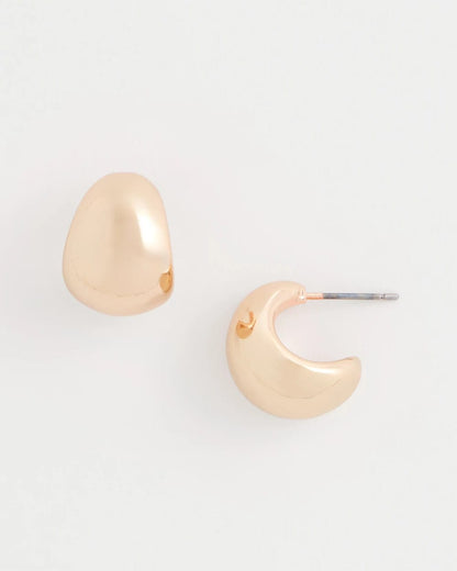 Chico's Women | Rose Gold Huggie Hoop Earrings MIXED METALS