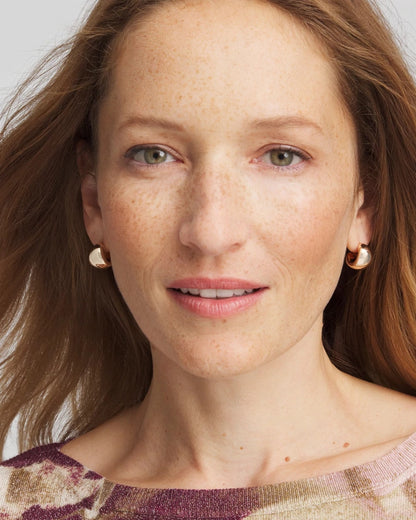 Chico's Women | Rose Gold Huggie Hoop Earrings MIXED METALS