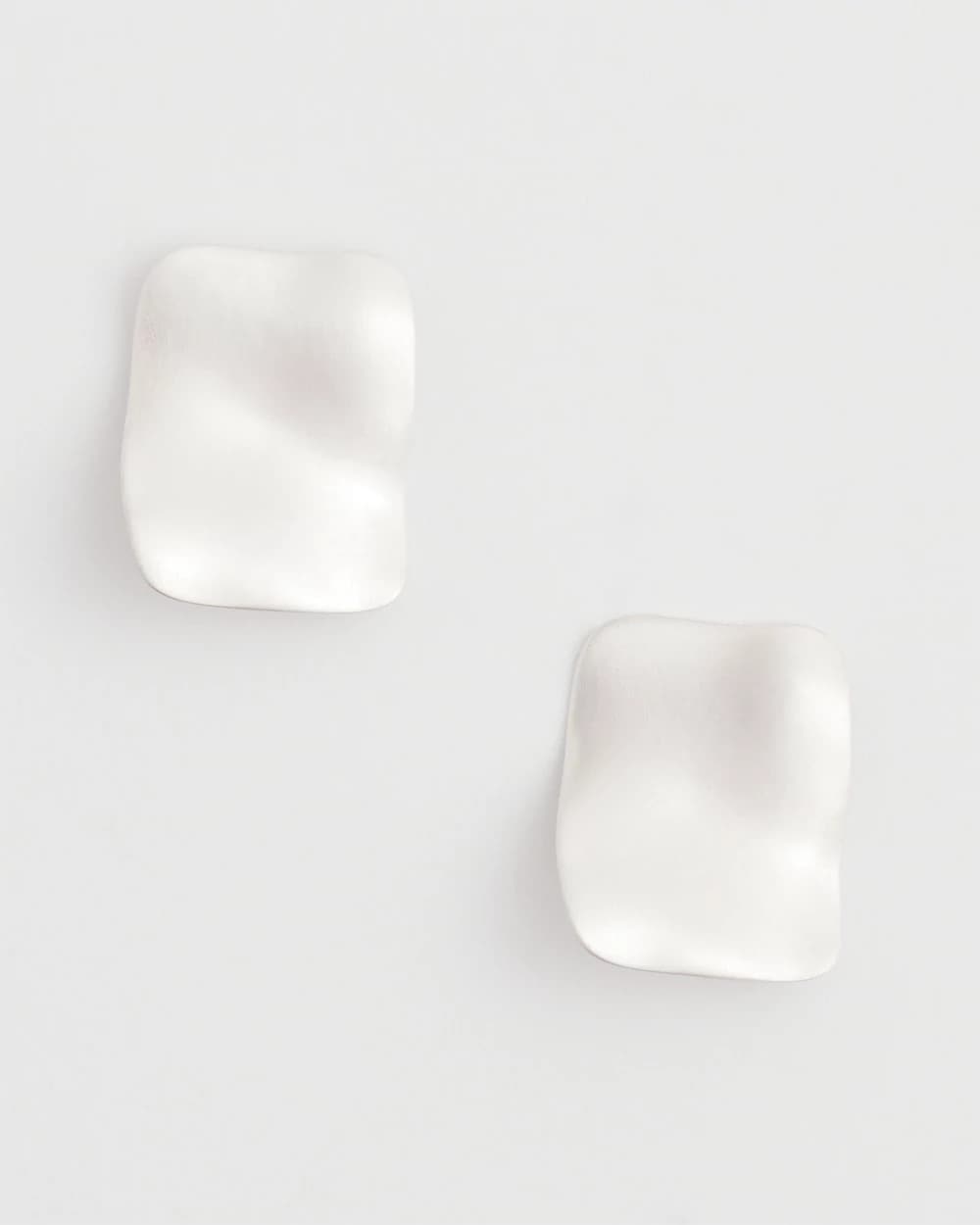 Chico's Women | Square Oversized Stud Earrings SILVER