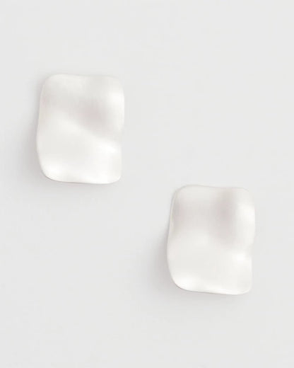 Chico's Women | Square Oversized Stud Earrings SILVER