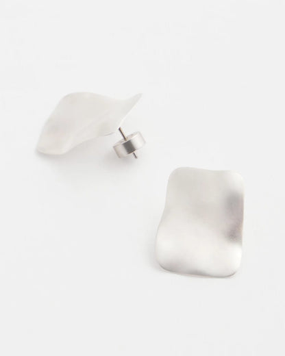 Chico's Women | Square Oversized Stud Earrings SILVER