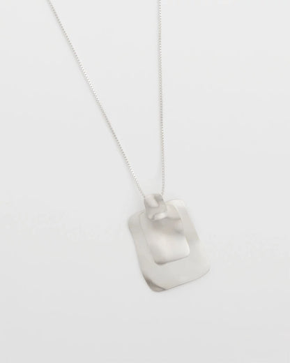 Chico's Women | Adjustable Square Pendant Necklace SILVER