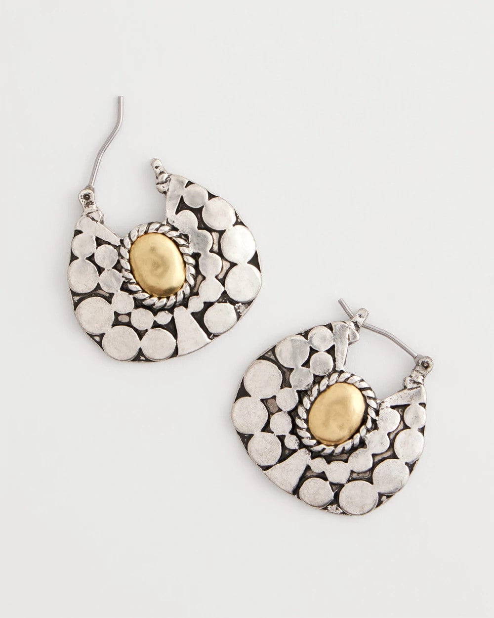 Chico's Women | Front-to-Back Hoop Earrings MIXED METALS