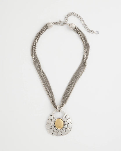 Chico's Women | Island Metal Pendant Necklace MIXED METALS