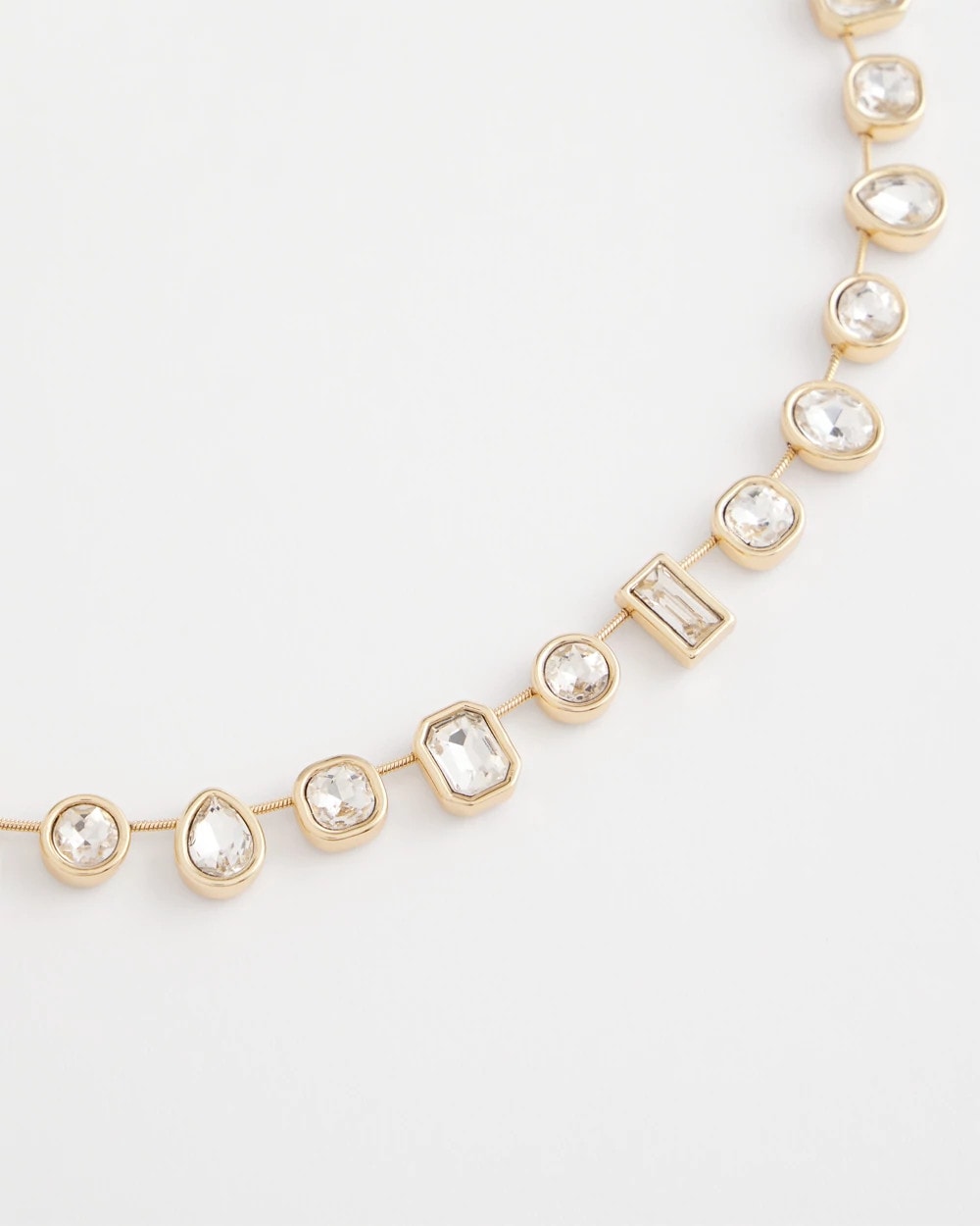 Chico's Women | Bezel Set Short Goldtone Necklace GOLD