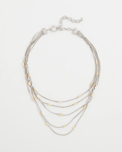 Chico's Women | Mixed Metal Multi-Strand Necklace MIXED METALS