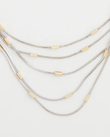 Chico's Women | Mixed Metal Multi-Strand Necklace MIXED METALS