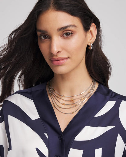 Chico's Women | Mixed Metal Multi-Strand Necklace MIXED METALS
