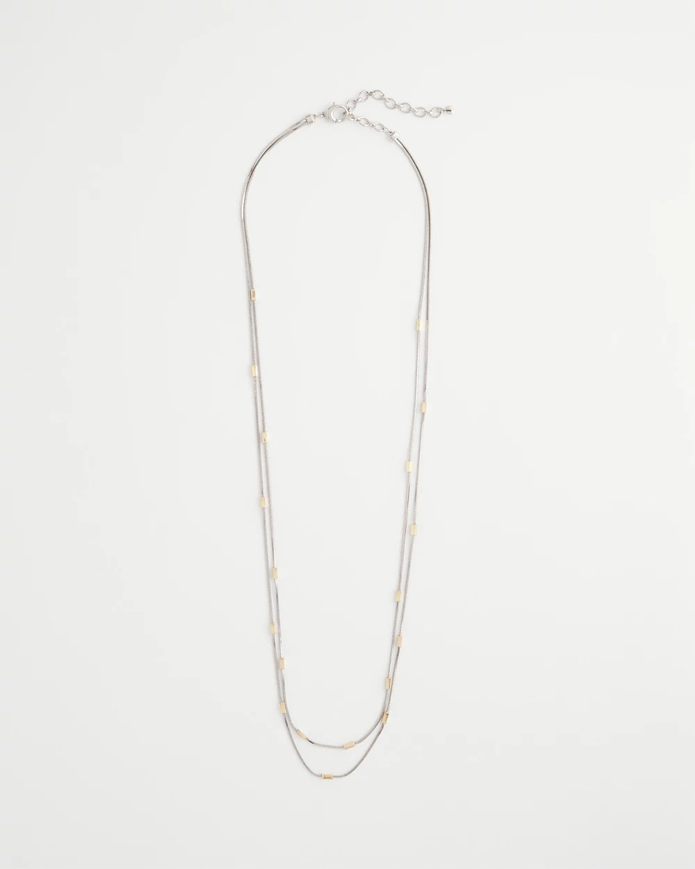 Chico's Women | Mixed Metal Double Strand Necklace MIXED METALS