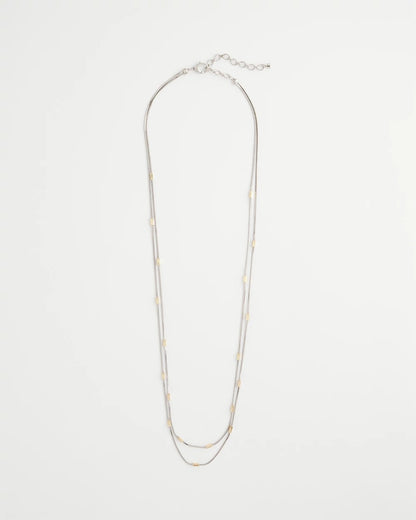 Chico's Women | Mixed Metal Double Strand Necklace MIXED METALS