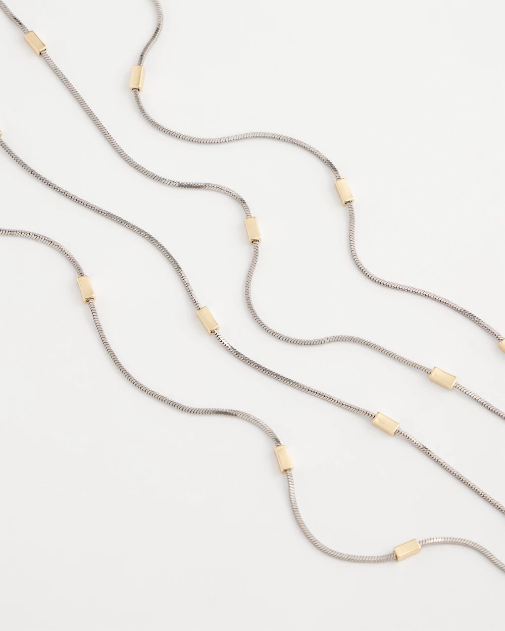 Chico's Women | Mixed Metal Double Strand Necklace MIXED METALS