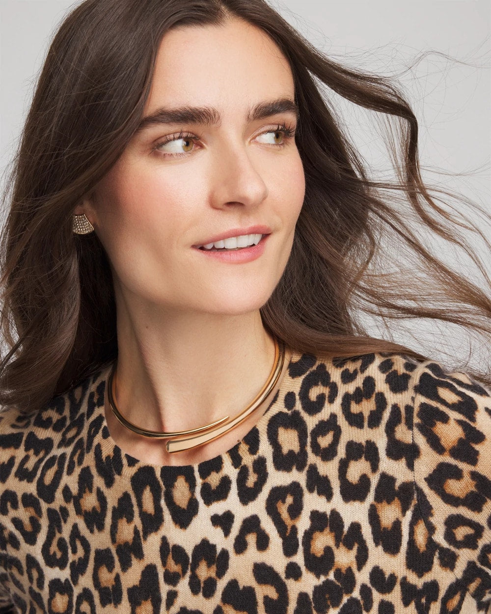 Chico's Women | Gold Hinge Collar Necklace GOLD
