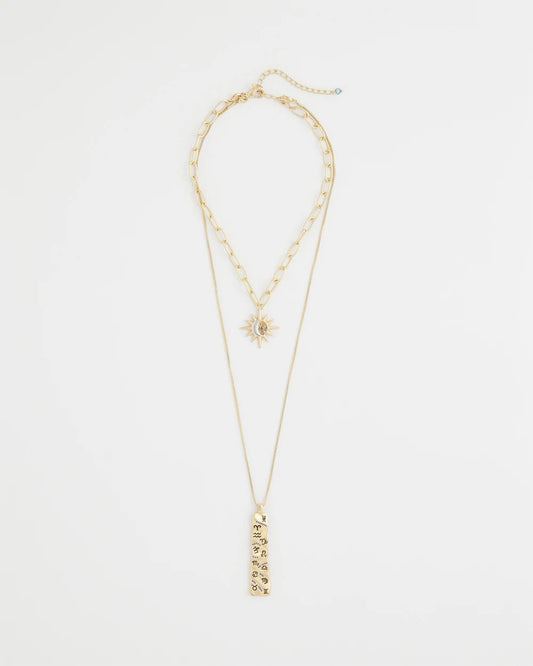 Chico's Women | Convertible Zodiac Pendant Necklace GOLD