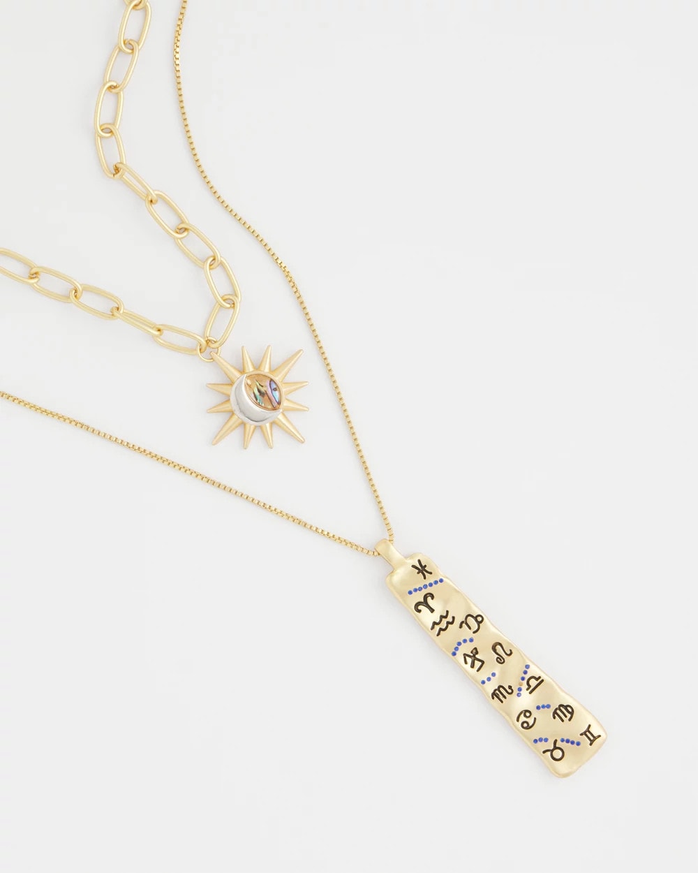 Chico's Women | Convertible Zodiac Pendant Necklace GOLD