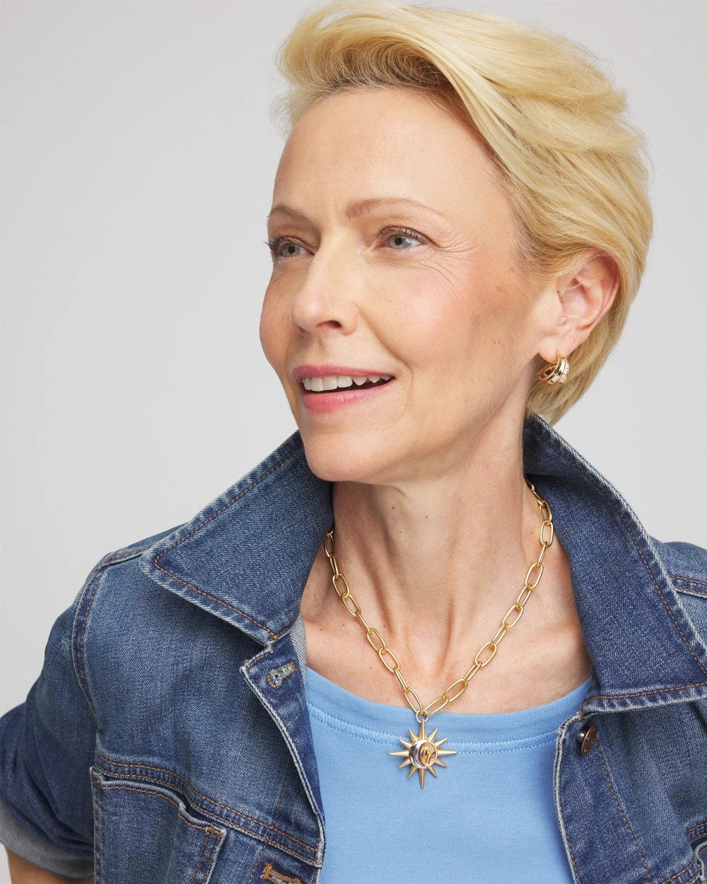 Chico's Women | Convertible Zodiac Pendant Necklace GOLD