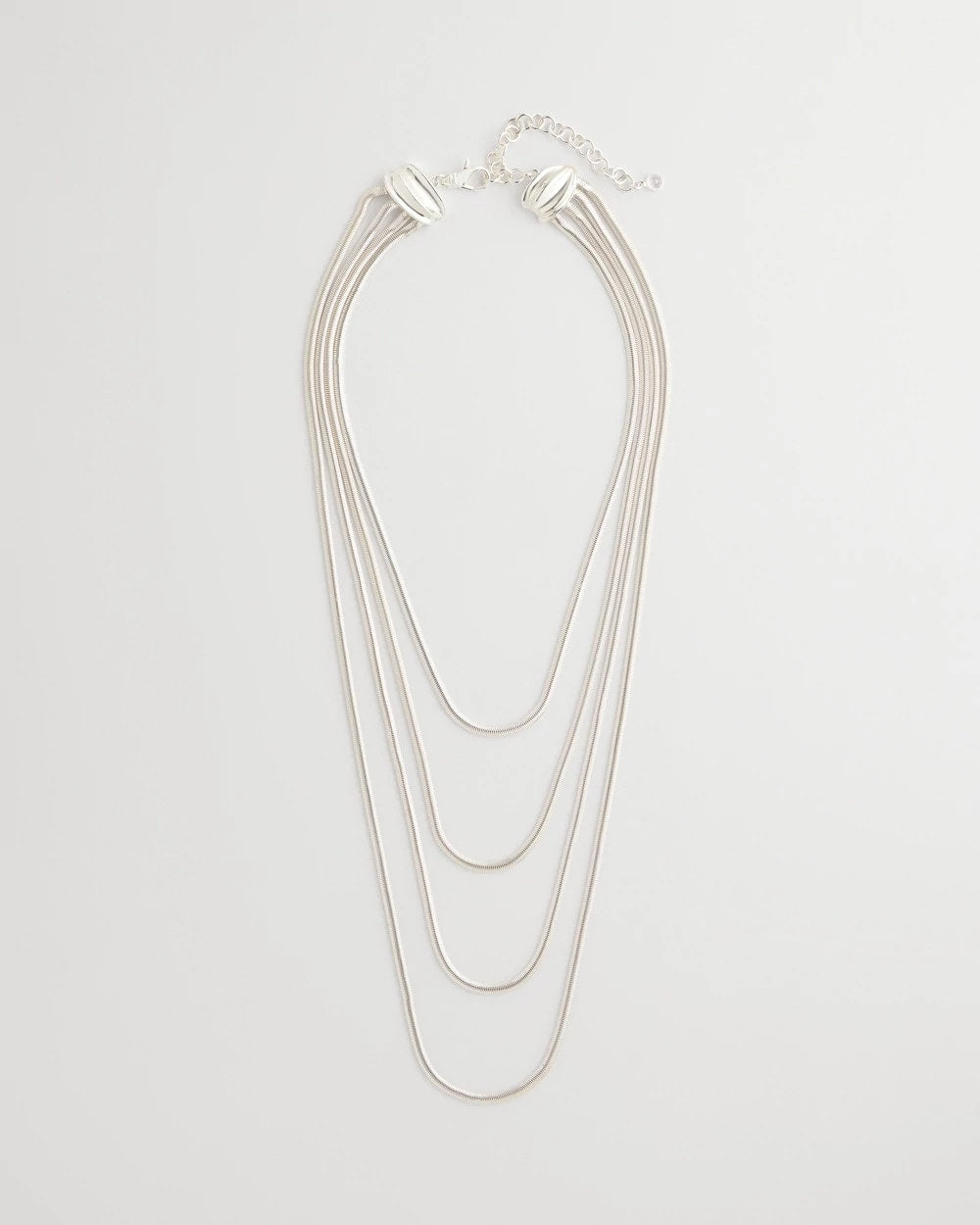 Chico's Women | Multi-Layer Snake Chain Necklace SILVER
