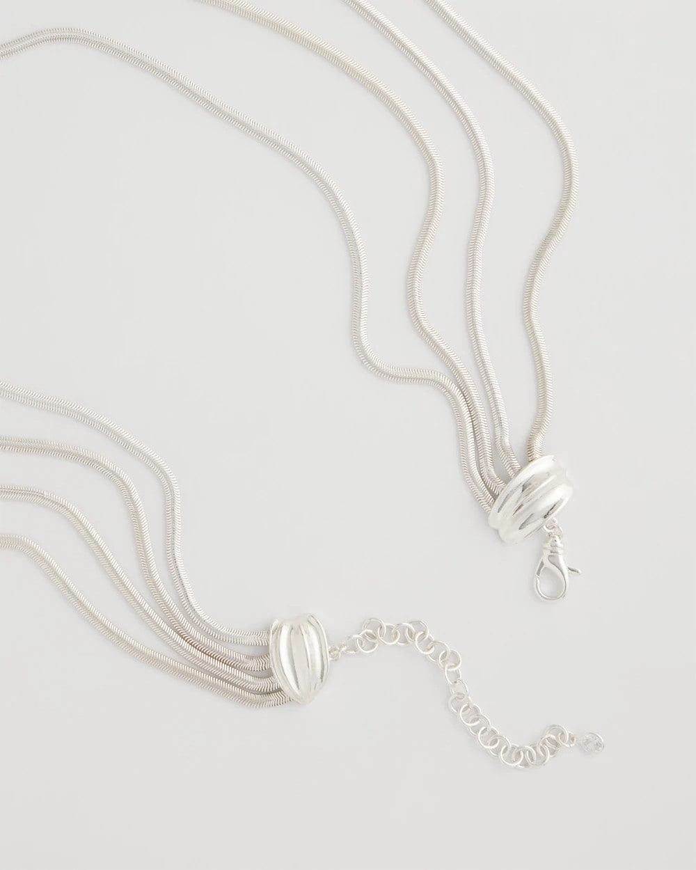 Chico's Women | Multi-Layer Snake Chain Necklace SILVER