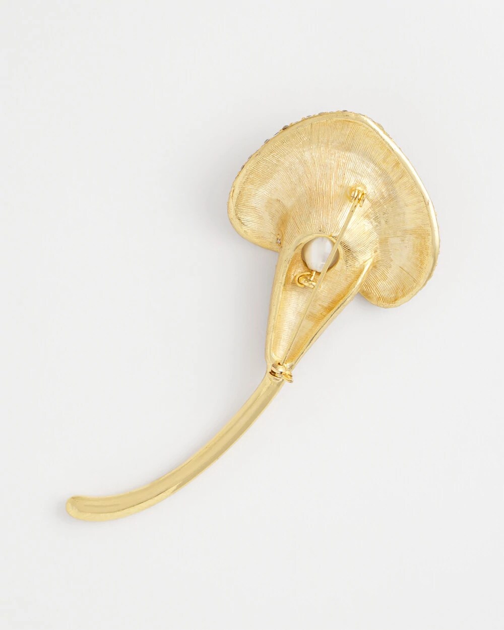 Chico's Women | Encrusted Calla Lily Brooch GOLD