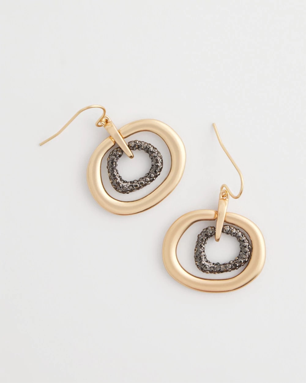 Chico's Women | Pave Mixed Metal Earrings MIXED METALS