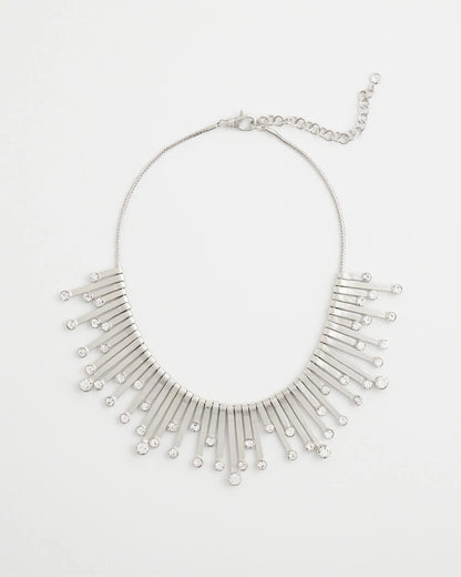 Chico's Women | Chico’s Originals Silver Slice & Gem Bib SILVER