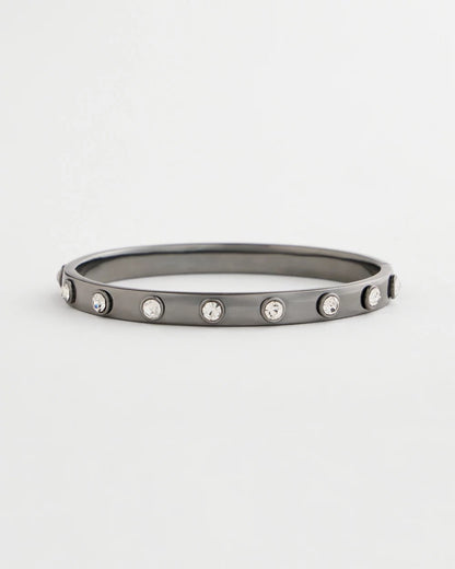 Chico's Women | Hematite Rhinestone Tone Bangle HEMATITE
