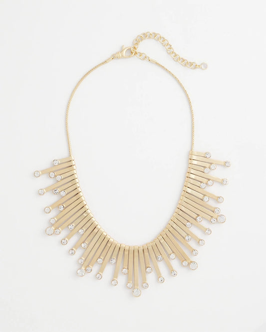 Chico's Women | Chico’s Originals Gold Slice & Gem Bib GOLD