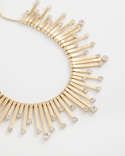 Chico's Women | Chico’s Originals Gold Slice & Gem Bib GOLD