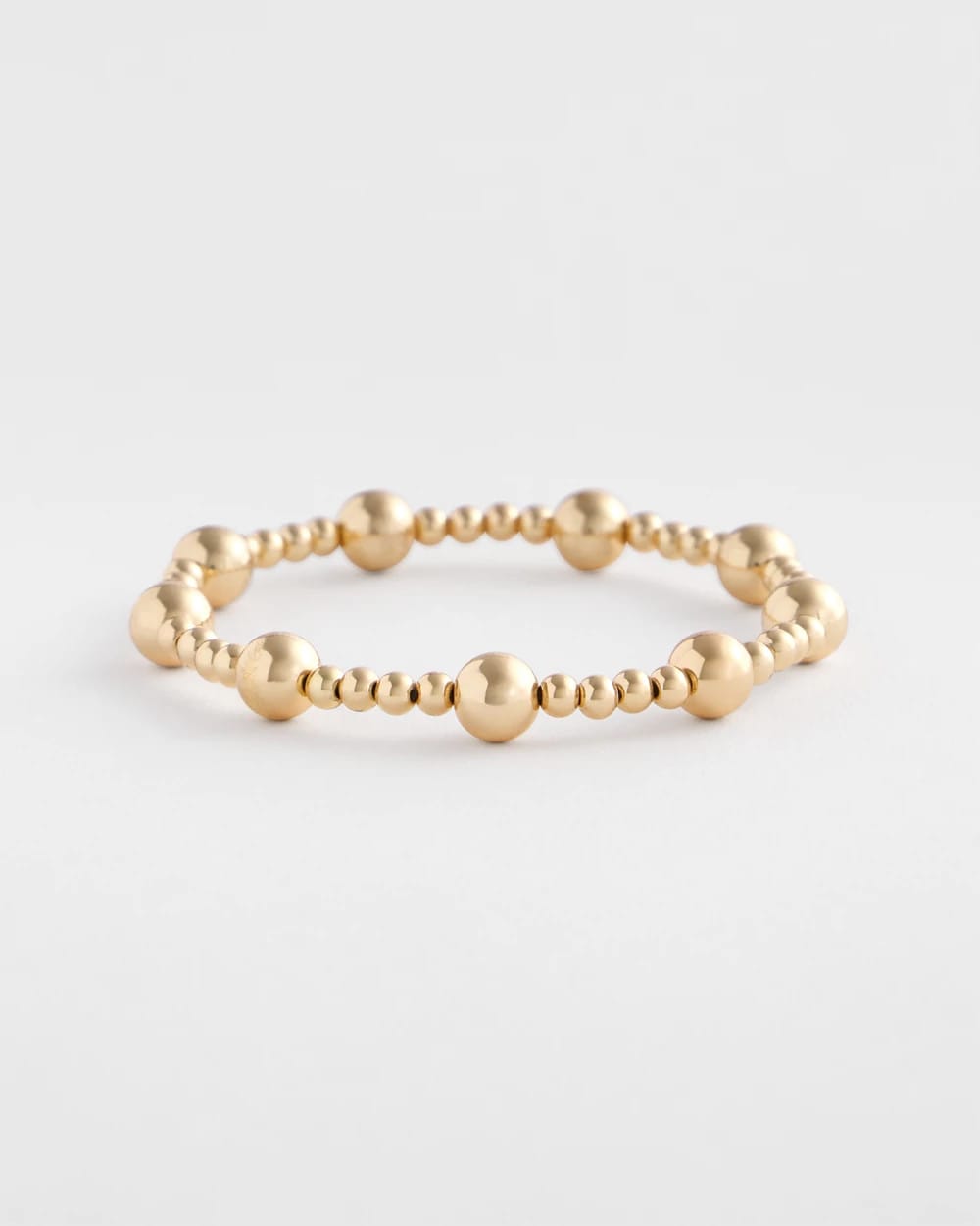 Chico's Women | Gold-tone Medium Bead Stretch Bracelet