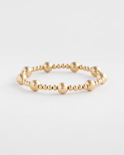 Chico's Women | Gold-tone Medium Bead Stretch Bracelet