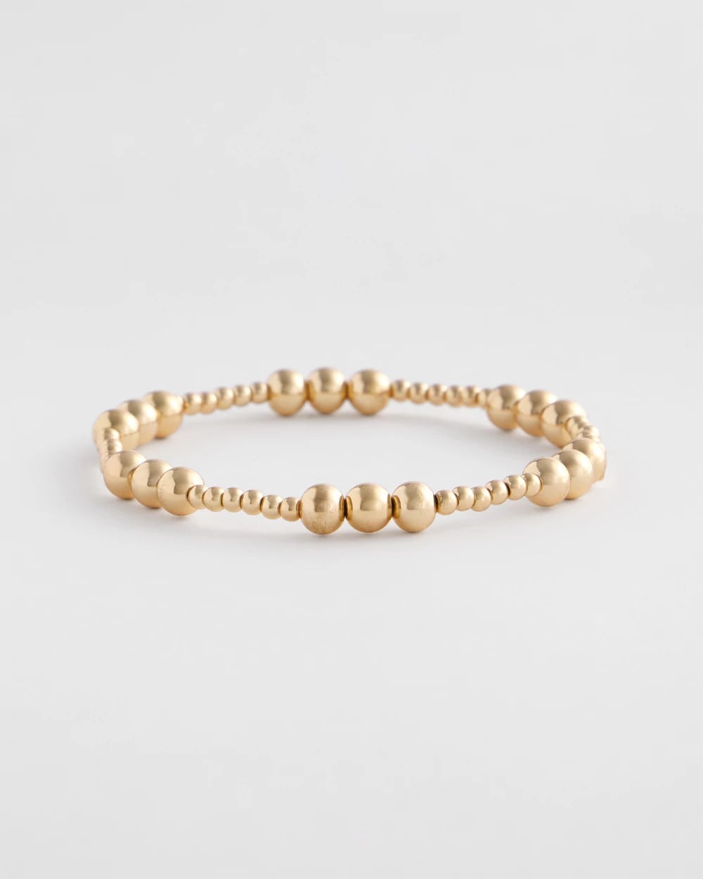 Chico's Women | Gold-tone Small Bead Stretch Bracelet