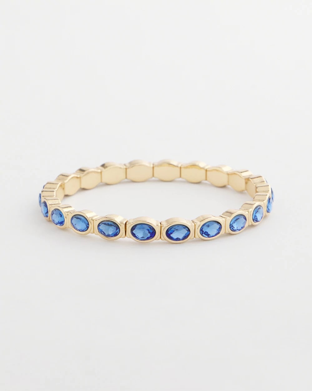 Chico's Women | Small Faceted Stretch Bracelet BLUE