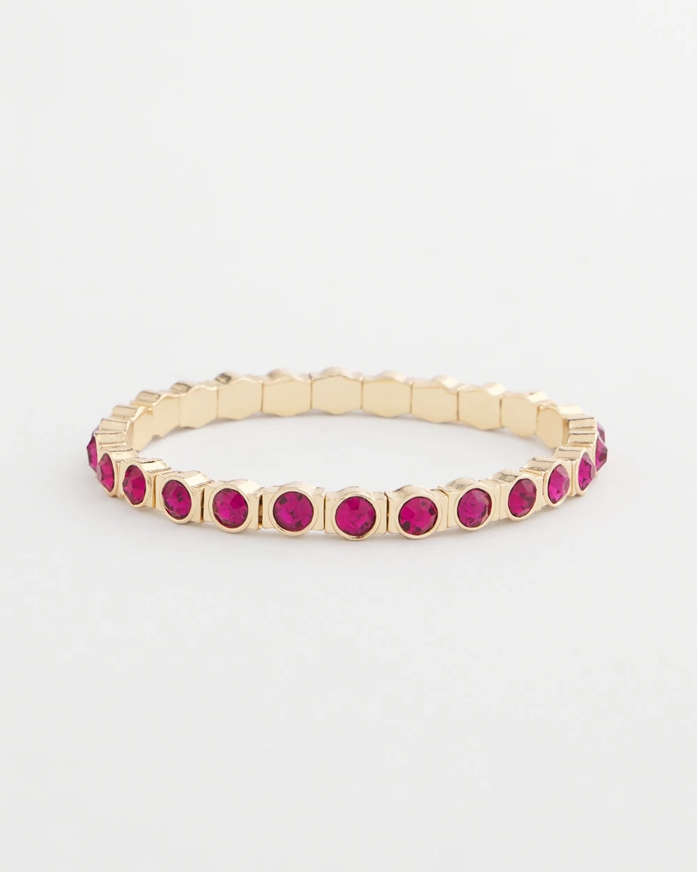 Chico's Women | Small Faceted Stretch Bracelet PINK