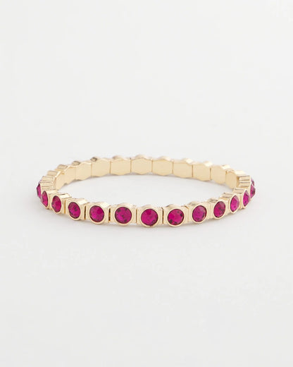 Chico's Women | Small Faceted Stretch Bracelet PINK