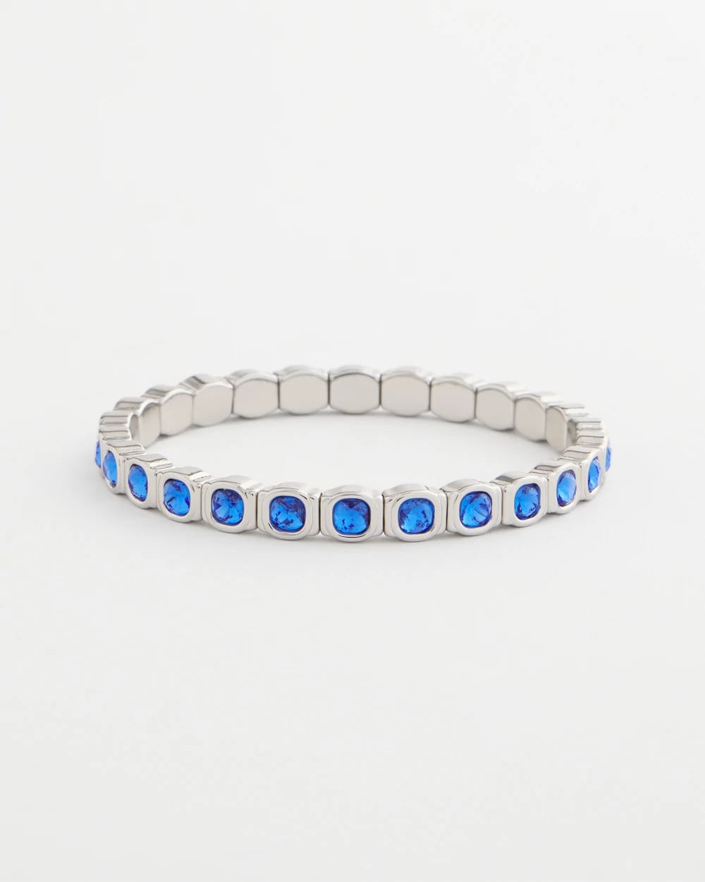 Chico's Women | Small Faceted Stretch Bracelet BLUE