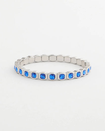 Chico's Women | Small Faceted Stretch Bracelet BLUE