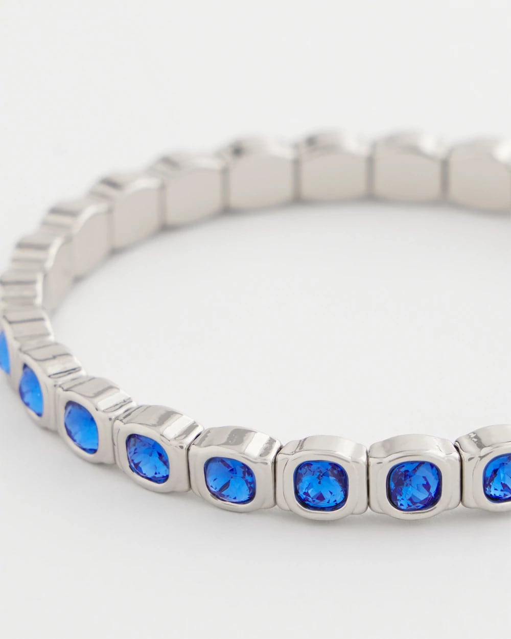 Chico's Women | Small Faceted Stretch Bracelet BLUE