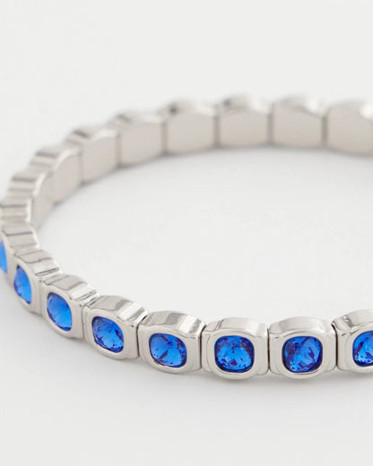 Chico's Women | Small Faceted Stretch Bracelet BLUE