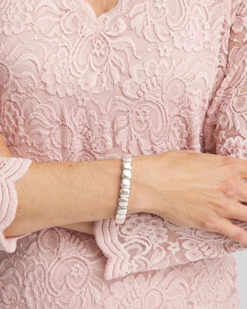 Chico's Women | Silvertone Stretch Bracelet SILVER