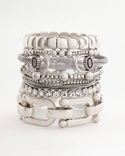 Chico's Women | Silvertone Stretch Bracelet SILVER