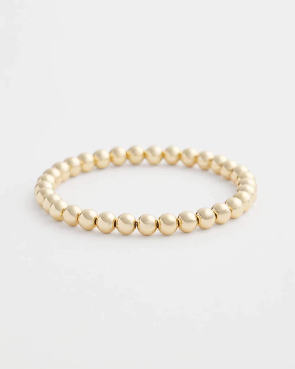 Chico's Women | Small Beaded Gold Tone Stretch Bracelet