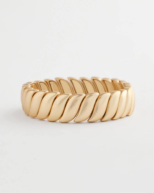 Chico's Women | Matte Twist Stretch Bracelet GOLD