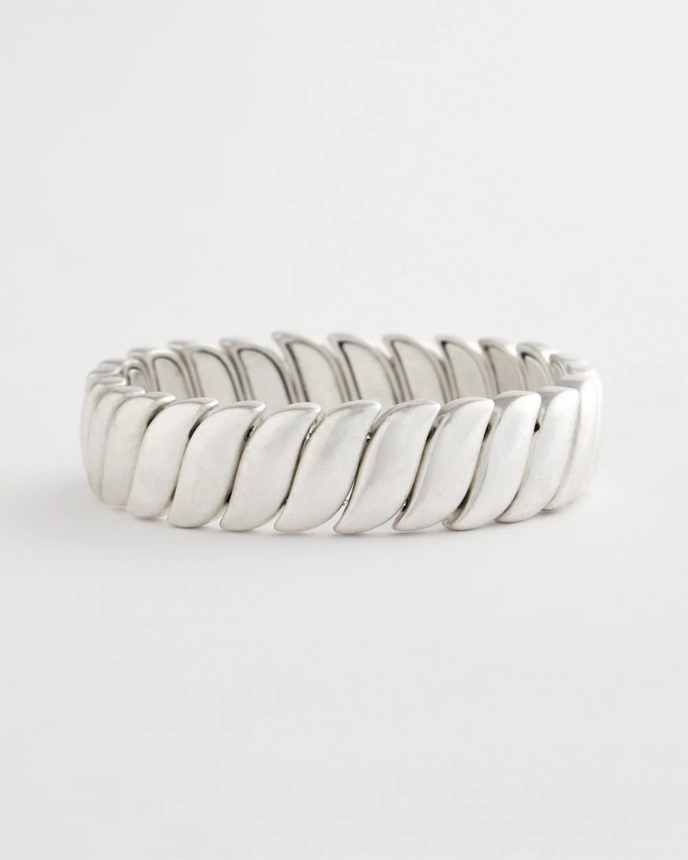 Chico's Women | Matte Twist Stretch Bracelet SILVER